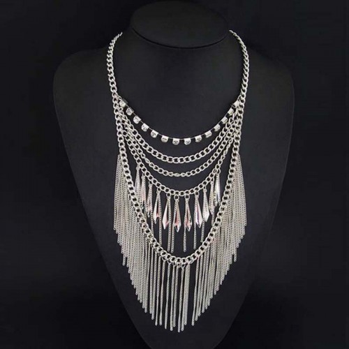 Silver Layer Necklace
